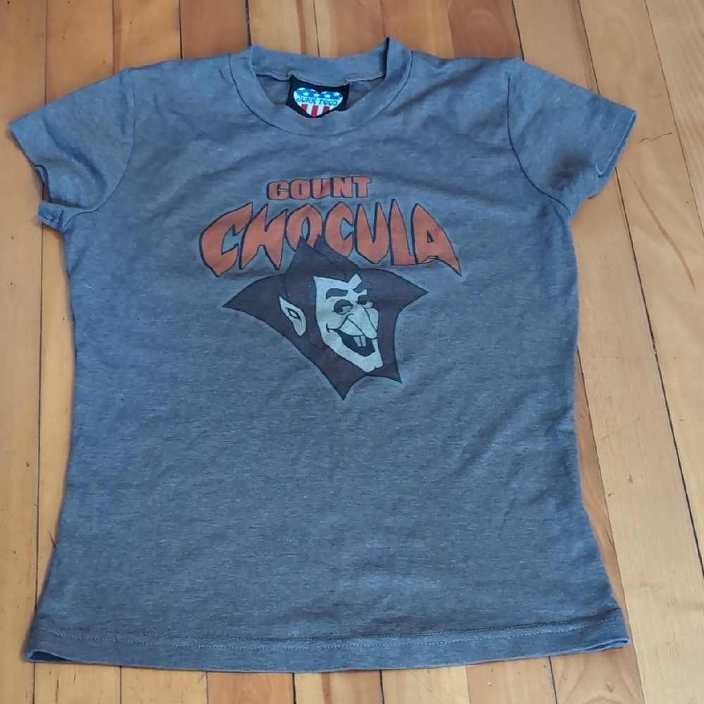 Count Chocula Beige  T-Shirt Short Sleeve Fitted